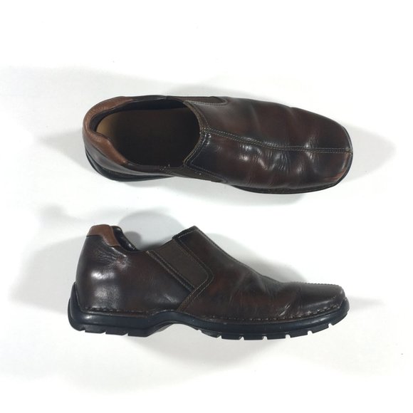 Cole Haan Zeno Slip On Shoes Mens Size 9M Brown Leather C07486 Split Toe s-l1200.jpg main image 3